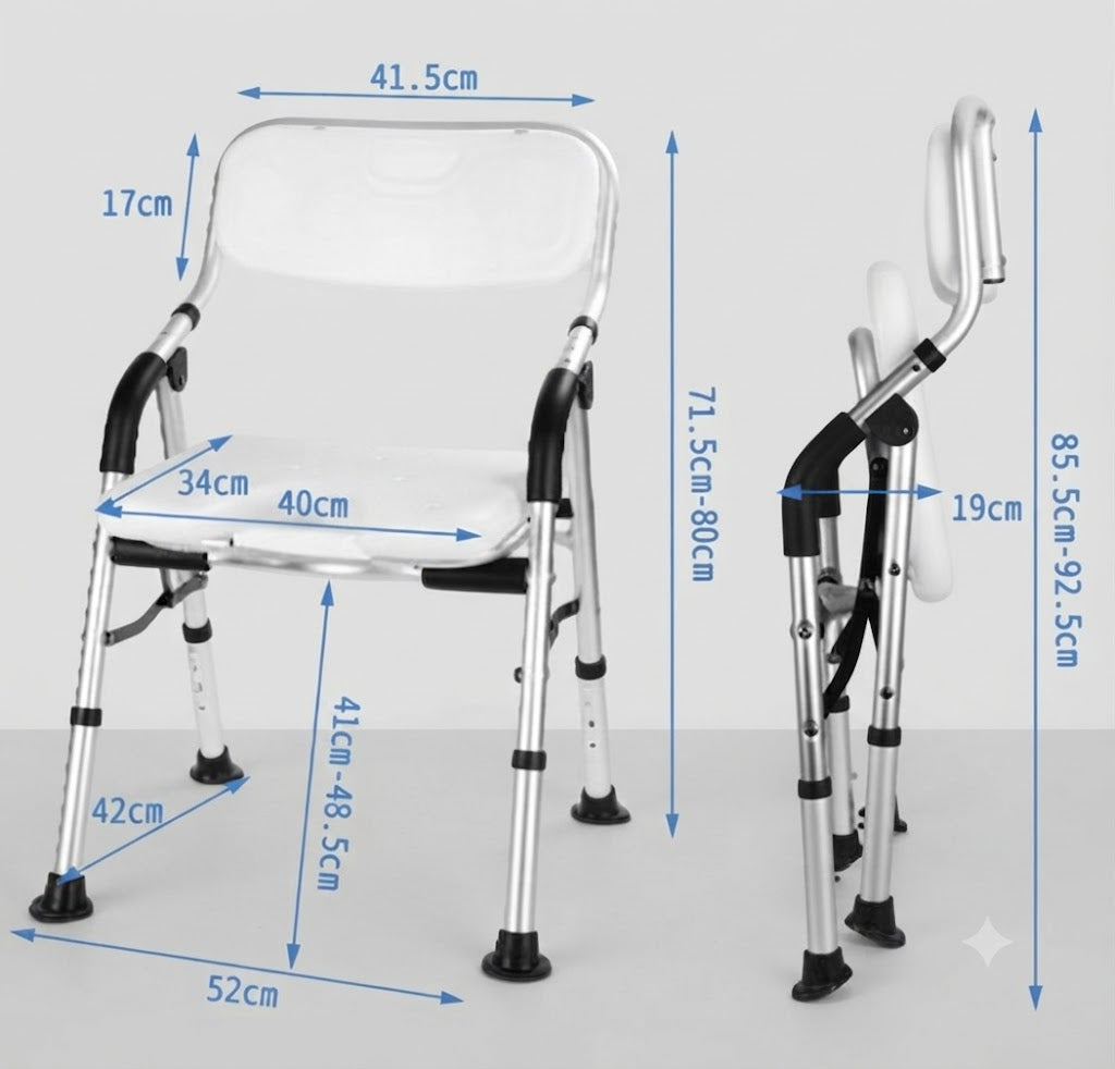 Foldable anti-slip Shower Chair